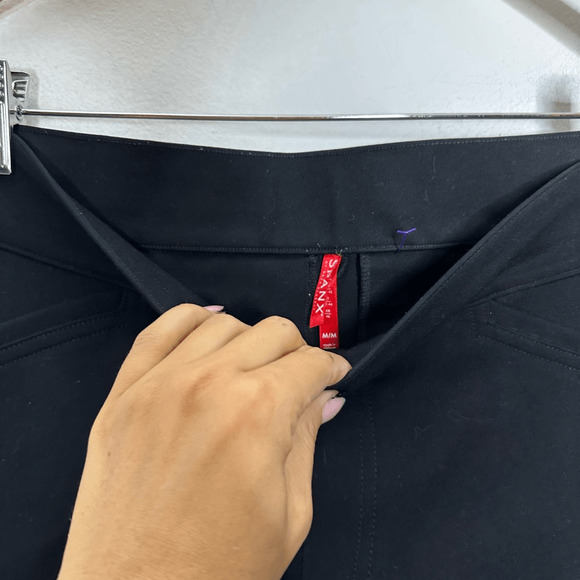 SPANX The Perfect Pant Skinny Ponte black flat front smoothing shaping womens M - Picture 4 of 5